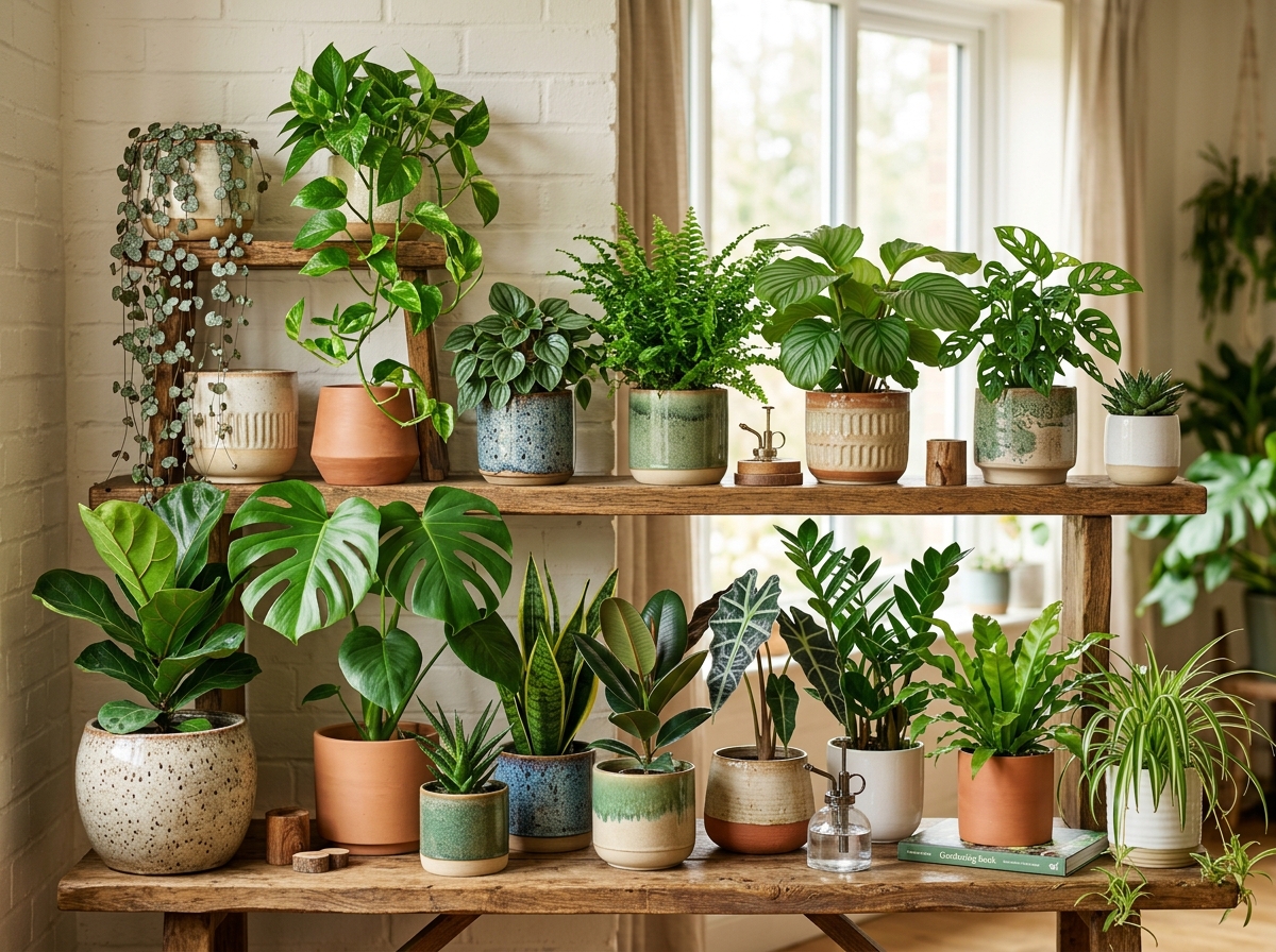 Beautiful collection of multiple indoor plants